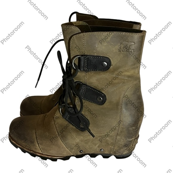 Sorel Joan of Arctic Wedge Boots Sz 7 1/2 - Picture 1 of 14